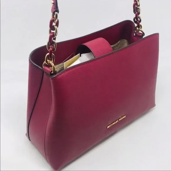 Michael Kors Sofia Satchel in Mulberry - Picture 3 of 8